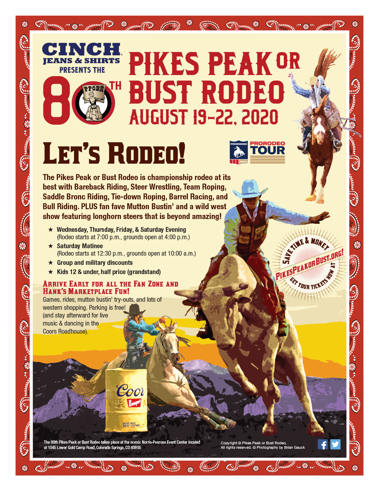 Tickets Pikes Peak or Bust Rodeo